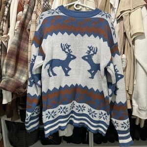 Oversized Knit Christmas Sweater